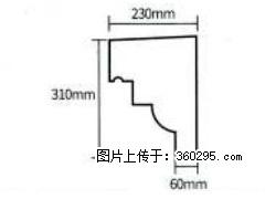 产品分解图型 - 檐口线，型号：SX311-YK-3，规格：230x310mm(3) - 长春三象EPS建材 cc.sx311.cc